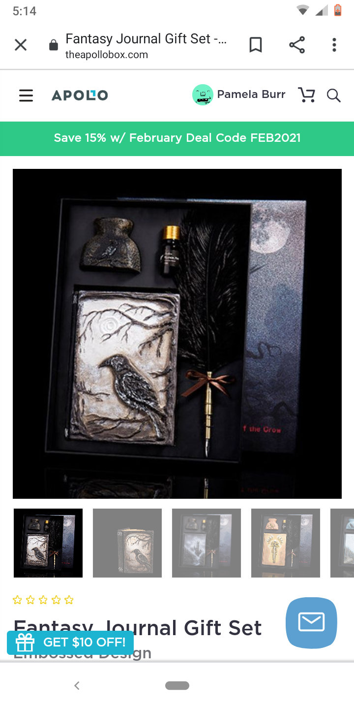 Fantasy Journal Gift Set - ApolloBox