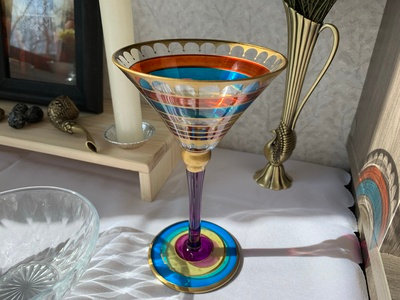 Moroccan Nights Cocktail Goblet - Glass - Colorful Design - ApolloBox