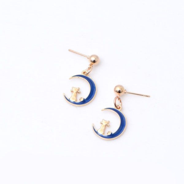 Blue Moon Celestial Earrings - ApolloBox