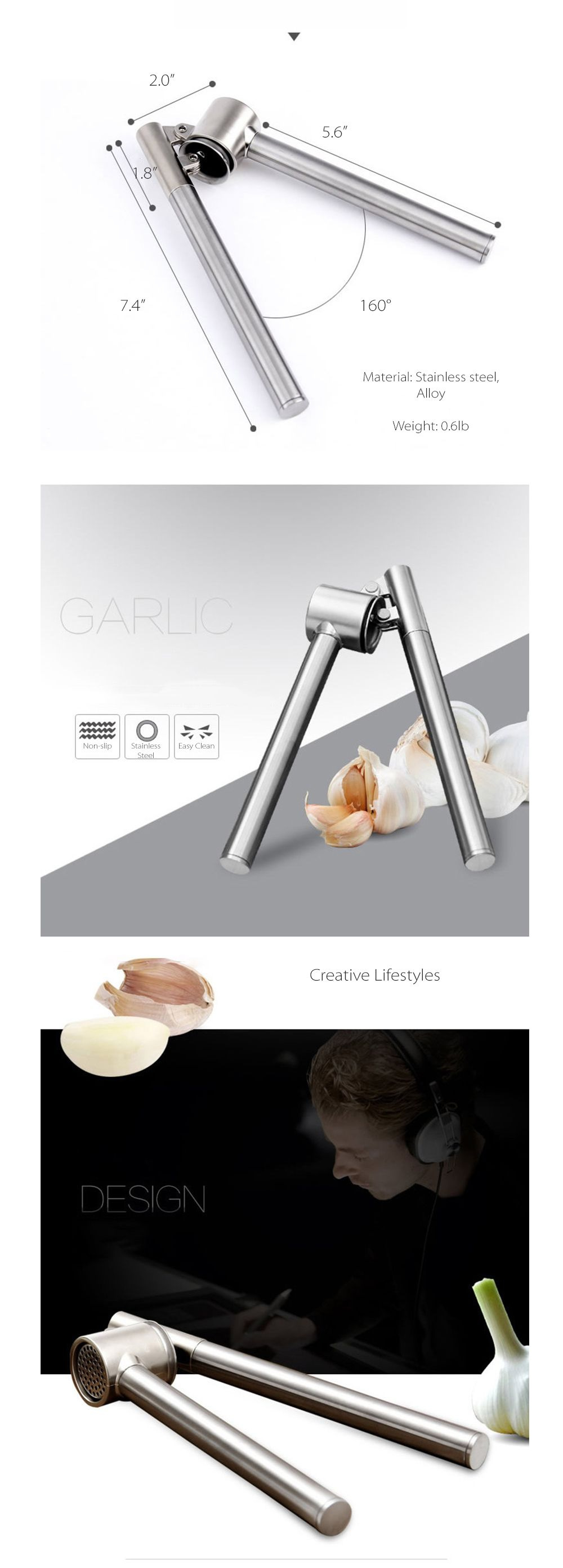 Brix Design A/S  Garlic Press