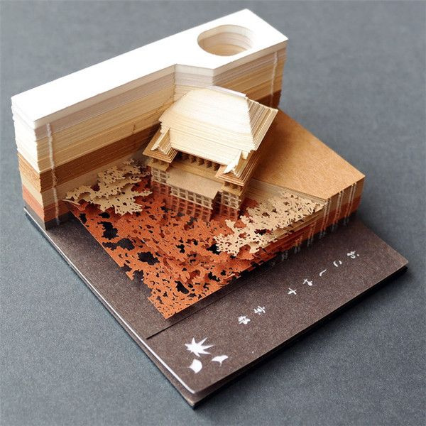 Omoshiroi Architectural Block Note Pad Apollobox