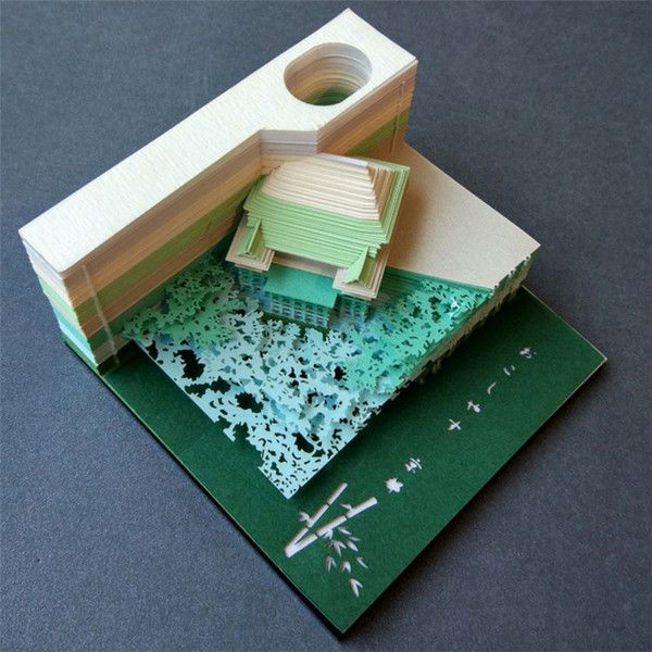 Omoshiroi Architectural Block Note Pad Apollobox