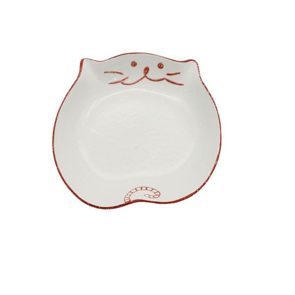 Cute Cat Tableware - Ceramic - Blue - Red image