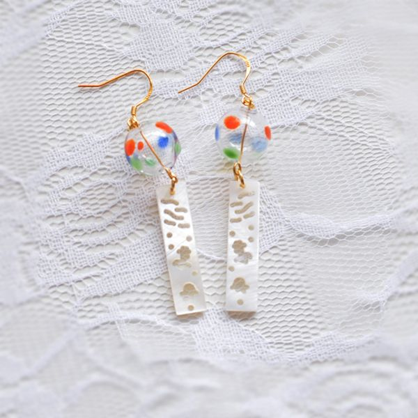Pet cat furin wind chime earrings for a cat lover  Dont they look simply  peaceful swaying in the wind  Instagram