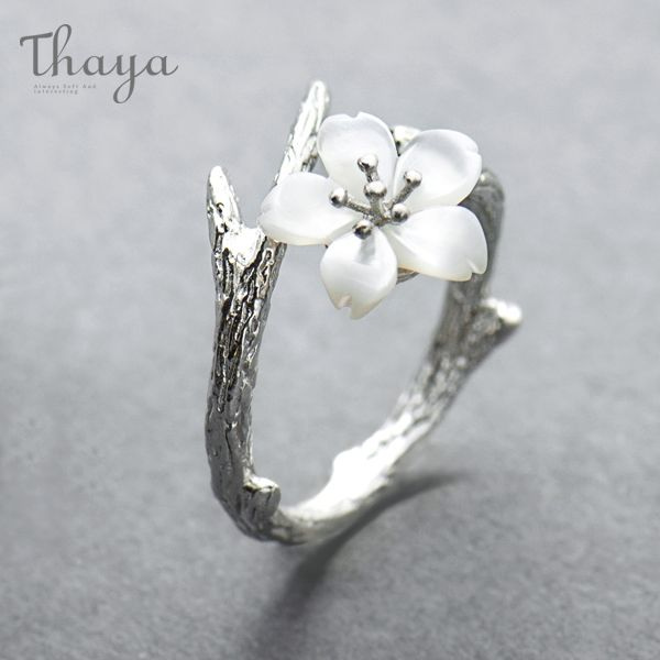 silver blossom ring