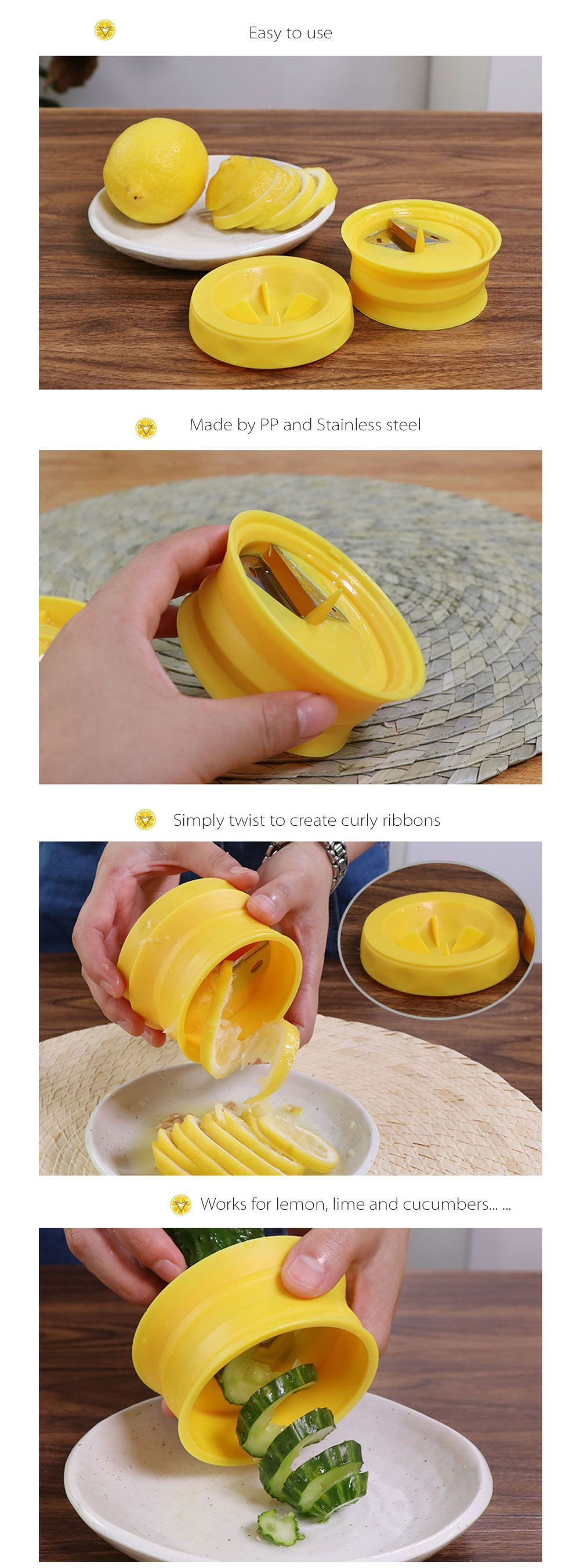 Lemon Slicer - ABS Material - Easy To Use from Apollo Box