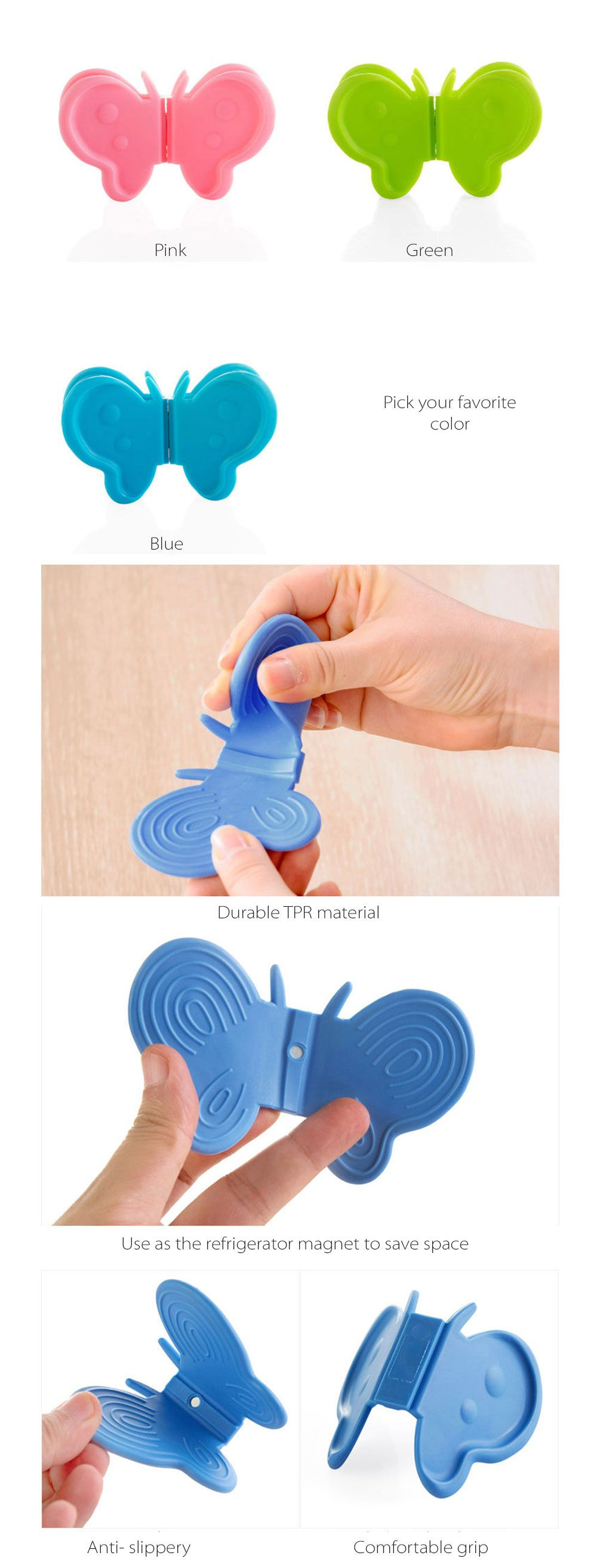 Butterfly Silicone Pot Holders from Apollo Box