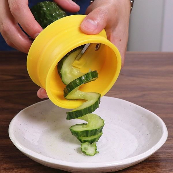 Hex Nut Vegetable Spiral Slicer - Make A Carrot Flower from Apollo Box