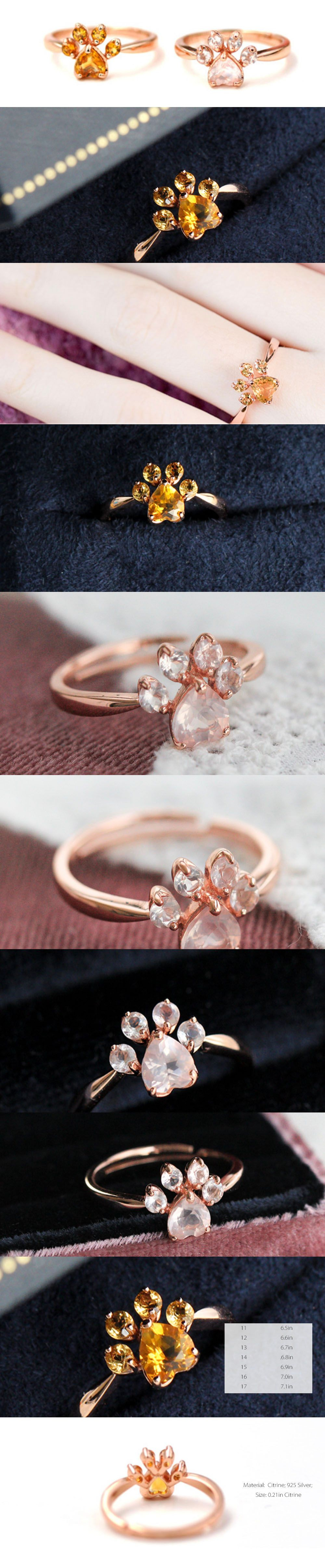 Cat paw hotsell ring rose gold