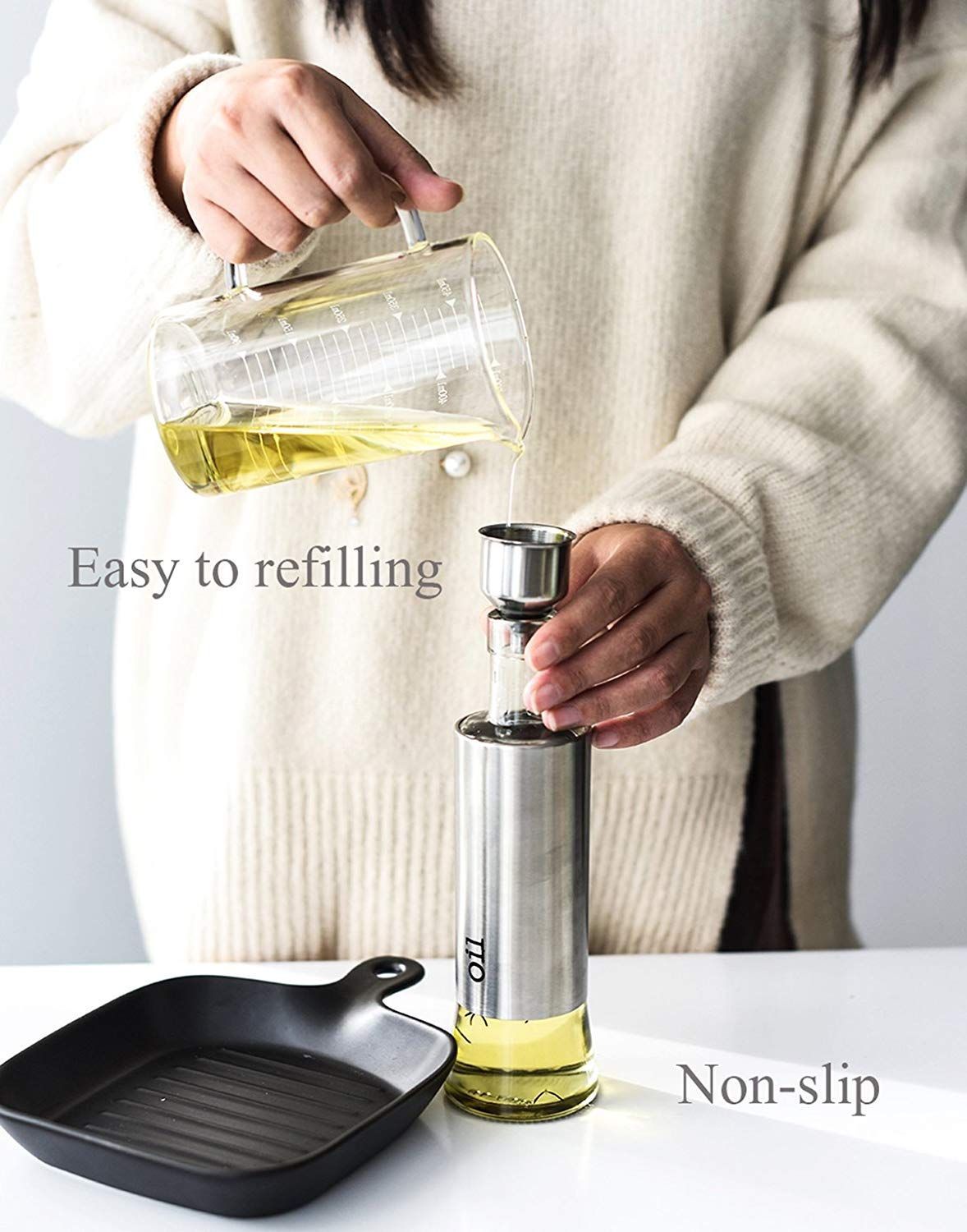 Oil Dispenser Bottle Kitchen  Kitchen Plastic Oil Dispenser - 1pc Oil  Bottle Stopper - Aliexpress