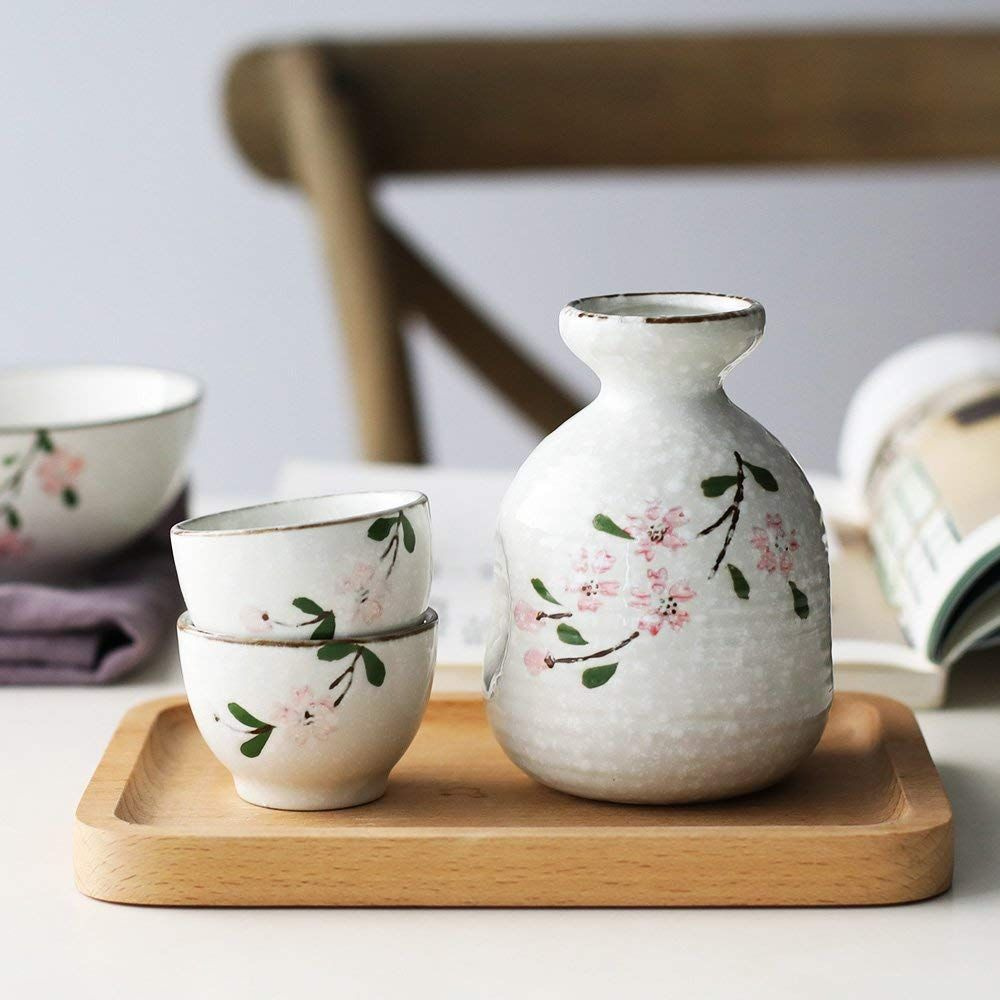 japanese pottery sake set