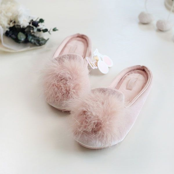 Pom Pom Princess Slippers - ApolloBox