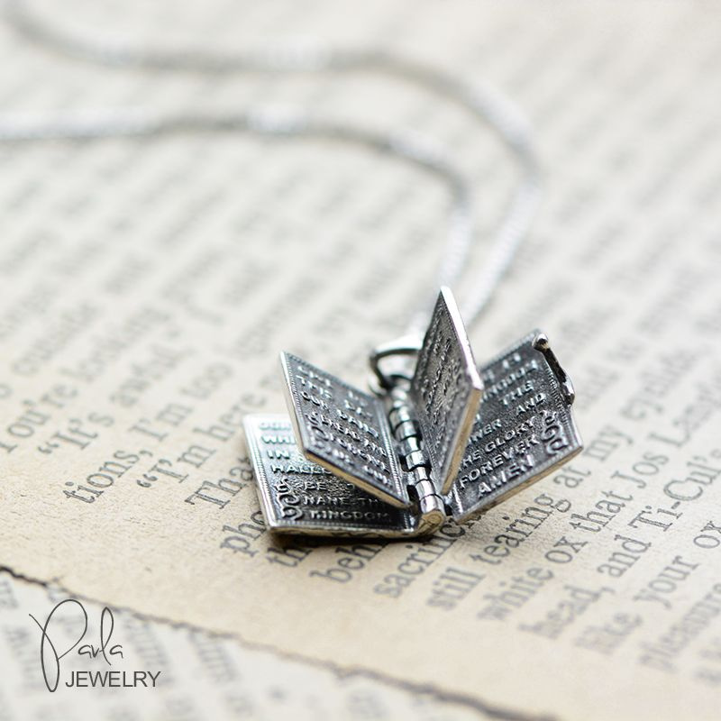 Hinged Holy Bible Necklace from Apollo Box