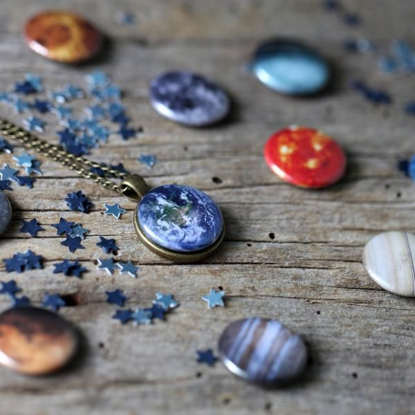 Nebula Planet Necklace Galaxy Astronomy Dome Glass Pendant Solar System  Jewelry Space Universe Necklace Milky Way Jewelry