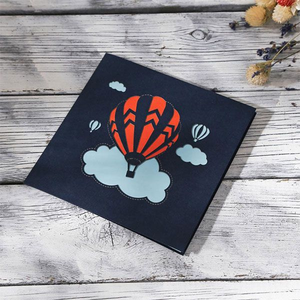 Hot Air Balloon Pop-Up Greeting Card - ApolloBox