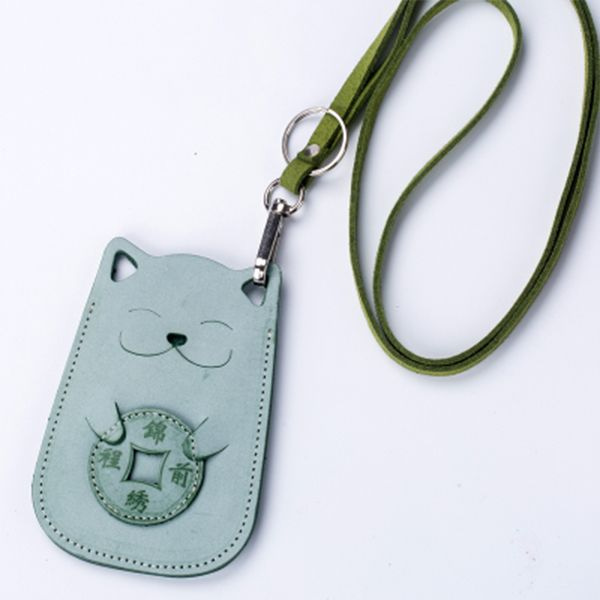 TracisFunCreations Cat Leatherette Key Chain