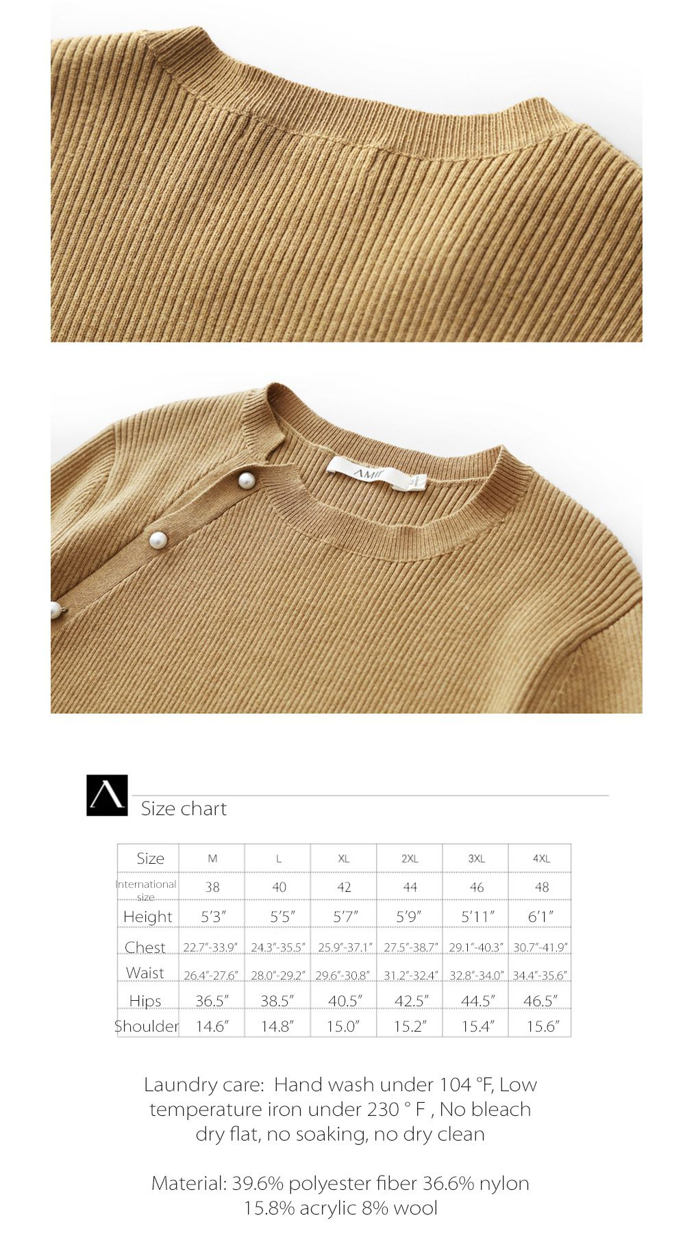 Pearl Button Knit Sweater - ApolloBox