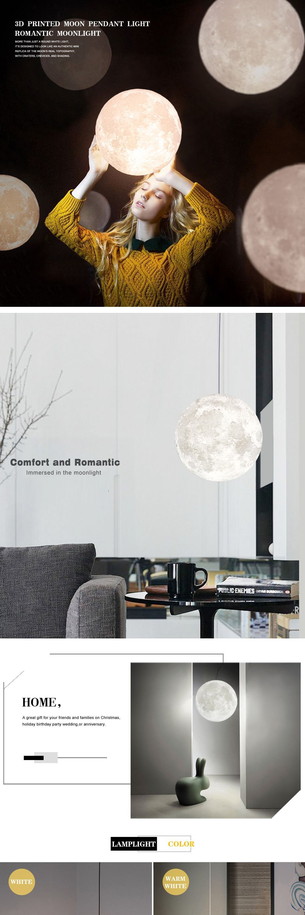 3D Moon Lamp Is the Perfect Home Gift for the Holidays