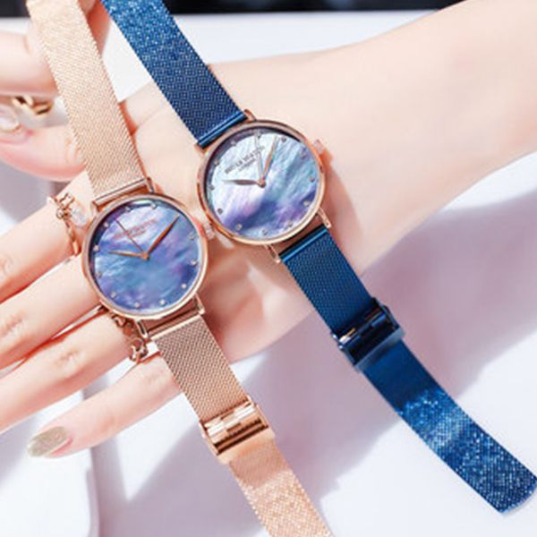 blue mother of pearl watch