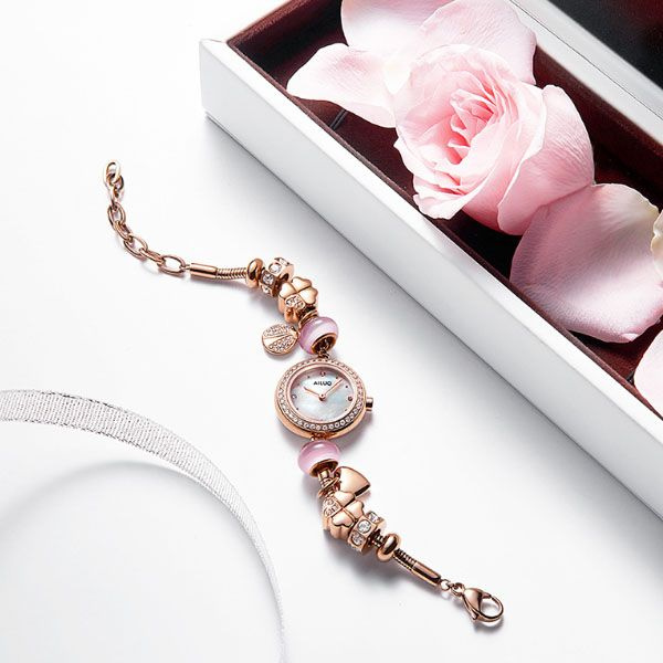Buy online Super Glamour Watch With Charm Bracelet Set For Women from  watches for Women by Mikado for ₹246 at 90% off | 2024 Limeroad.com