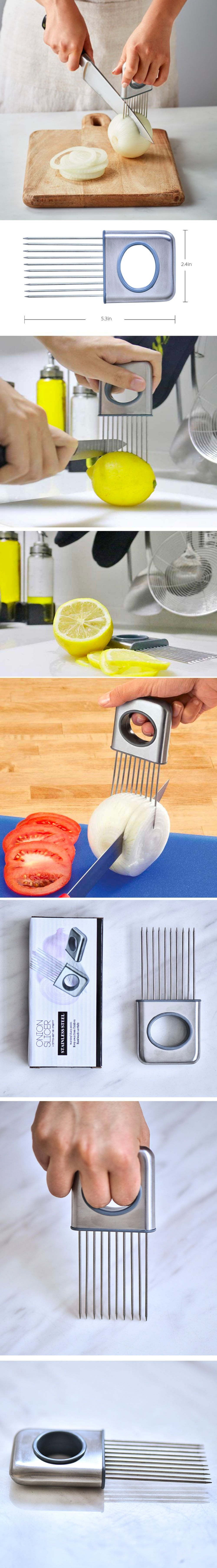 Stainless Steel Fruit And Vegetable Holder For Cutting And Slicing