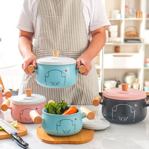 Hand-painted Piggy Casserole - Apollobox