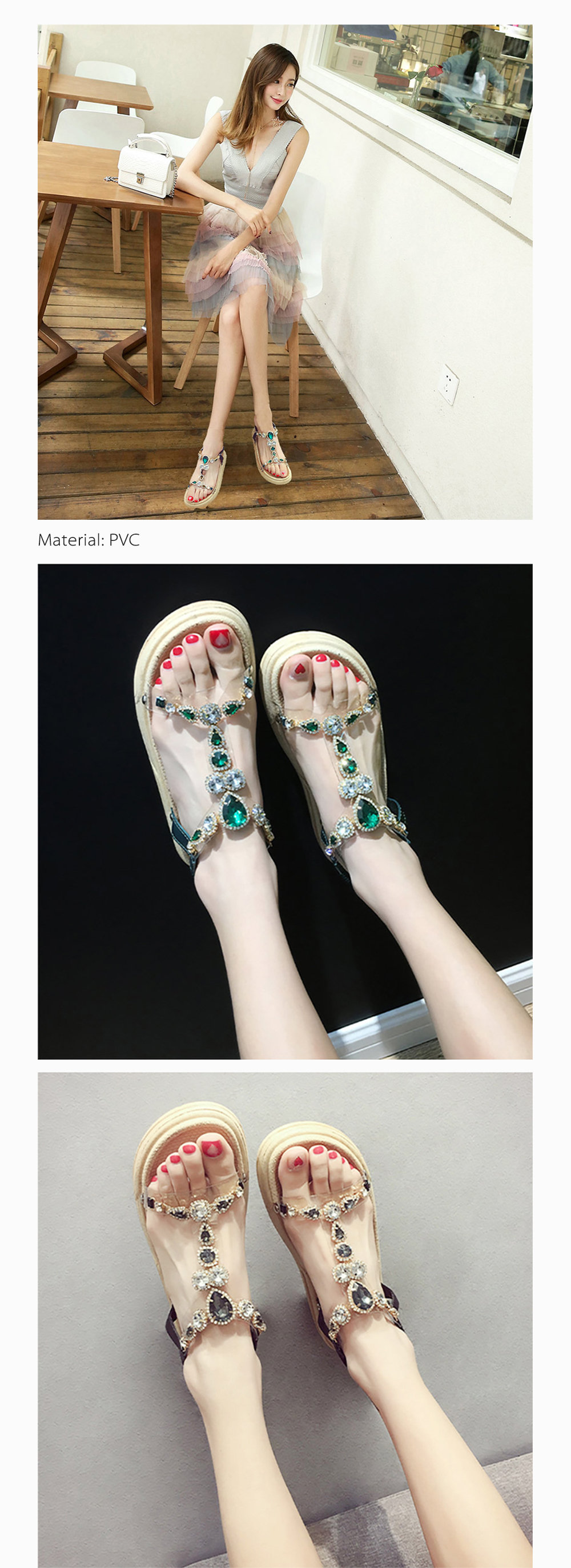 Stylish discount flat sandals