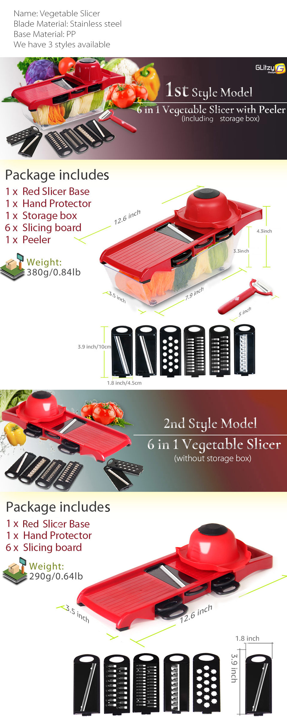 8-in-1 Mandoline Slicer Set - ApolloBox