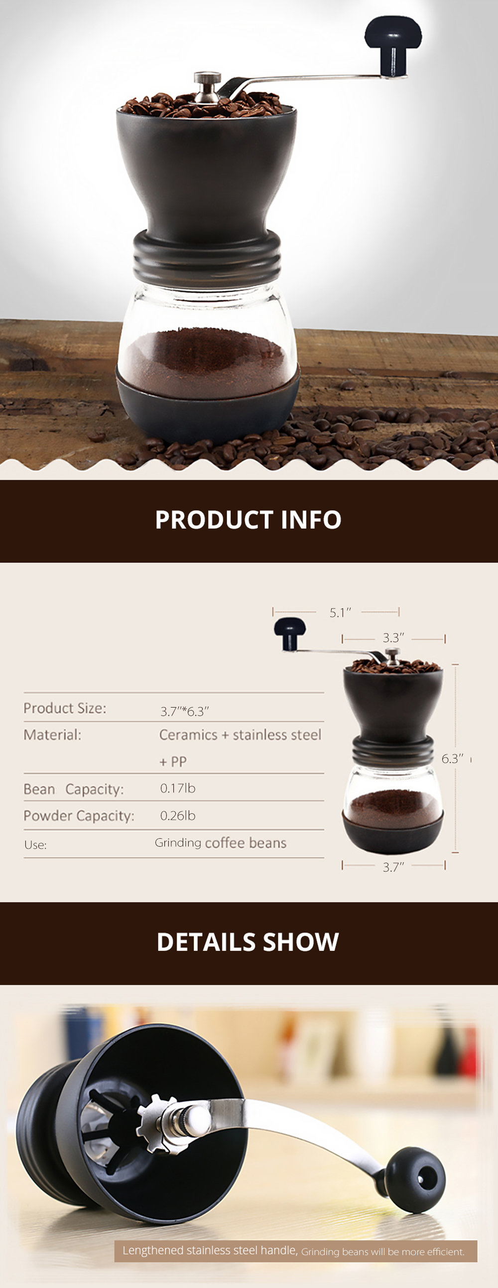 Brew Manual Coffee Grinder