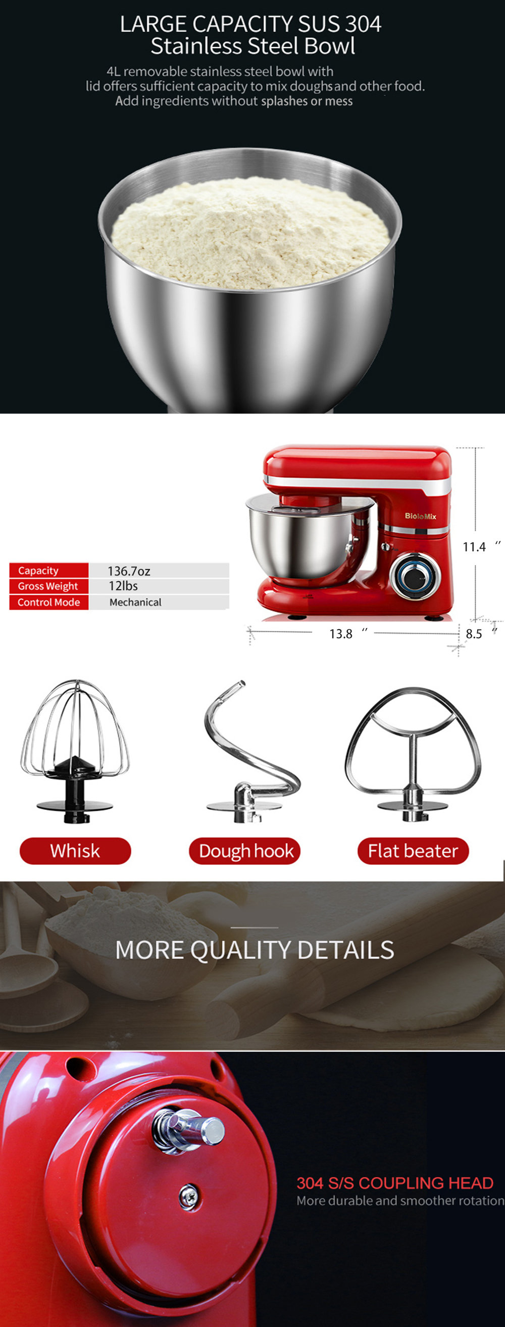 Red Stand Mixer - ApolloBox