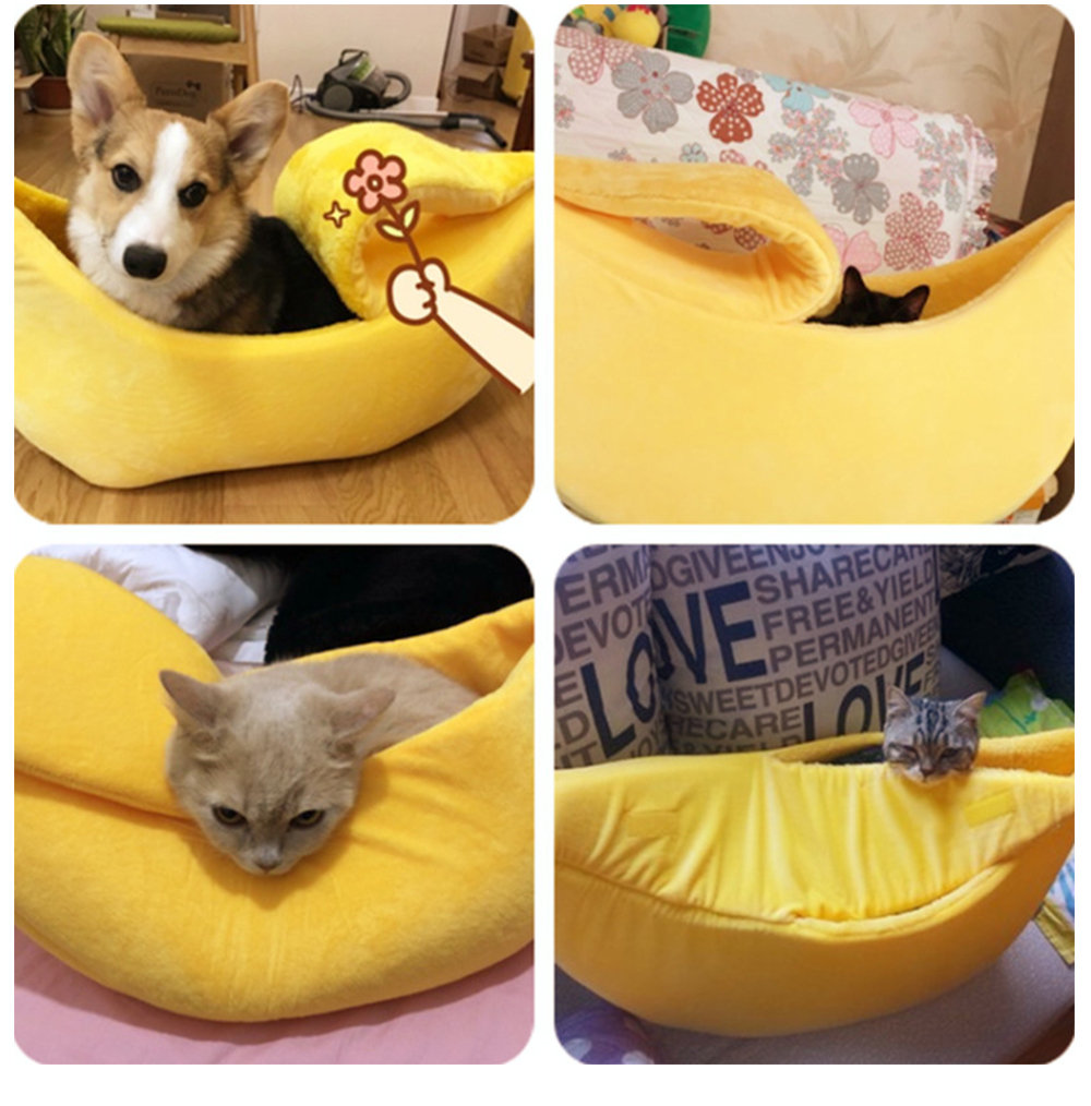 Banana Cat Bed - ApolloBox