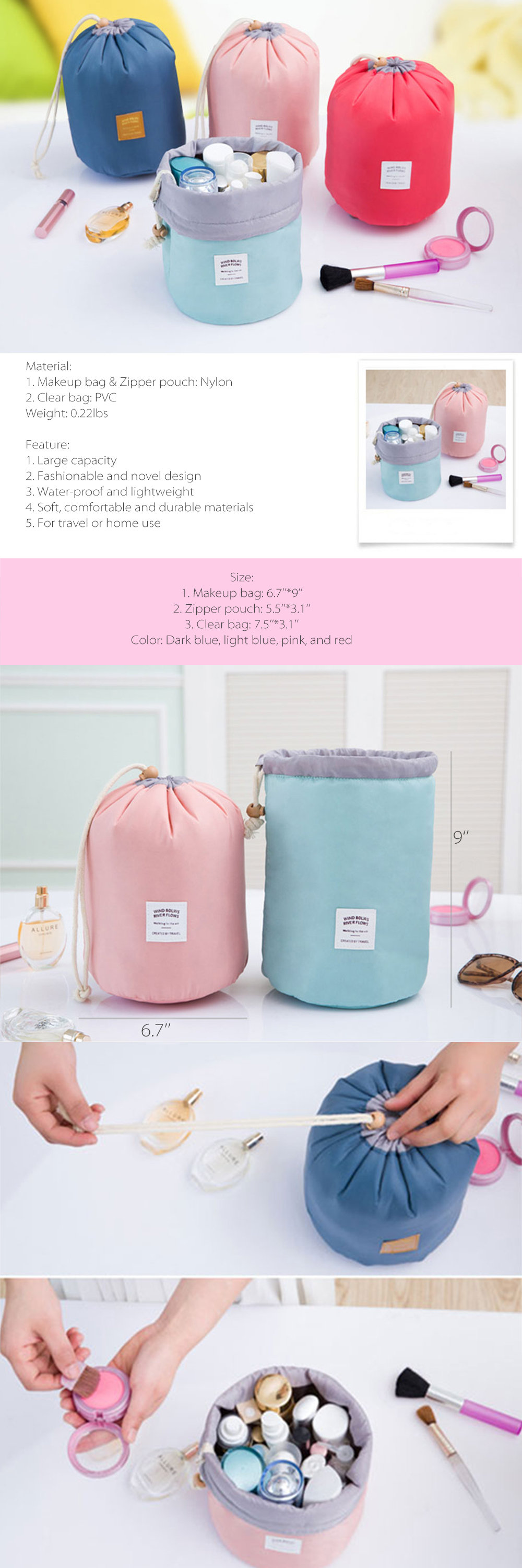 Transparent Double Layer Jelly Bag from Apollo Box