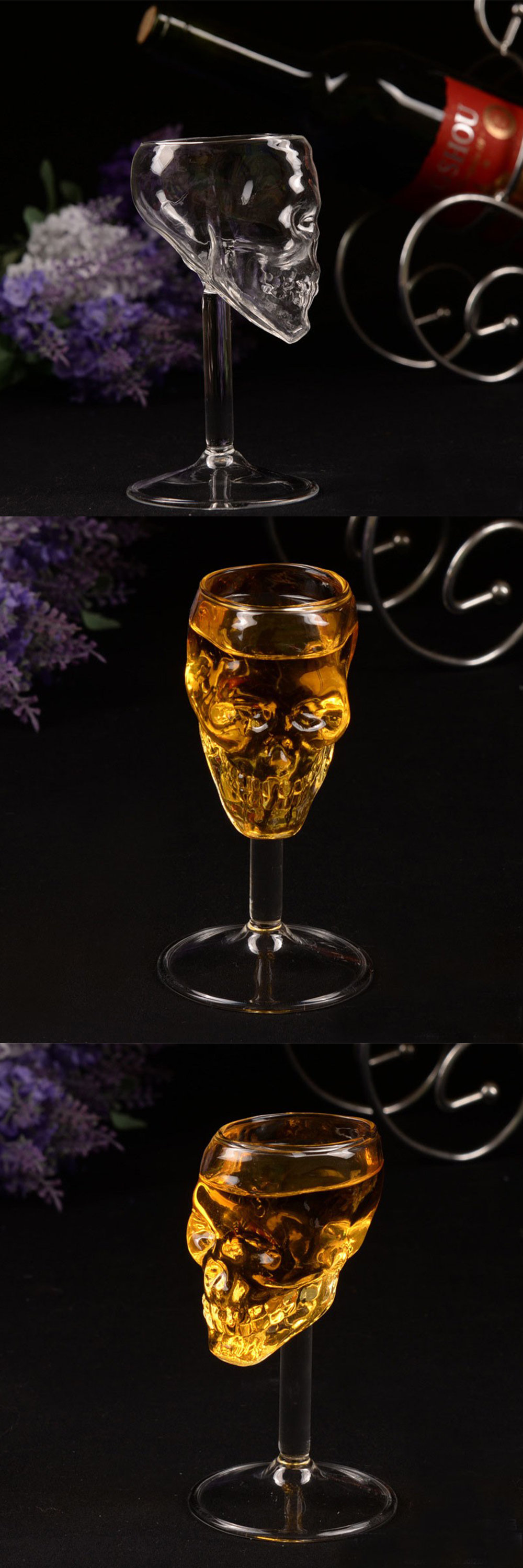 Bullet Skull Wine Glass - Creative Cup - ApolloBox