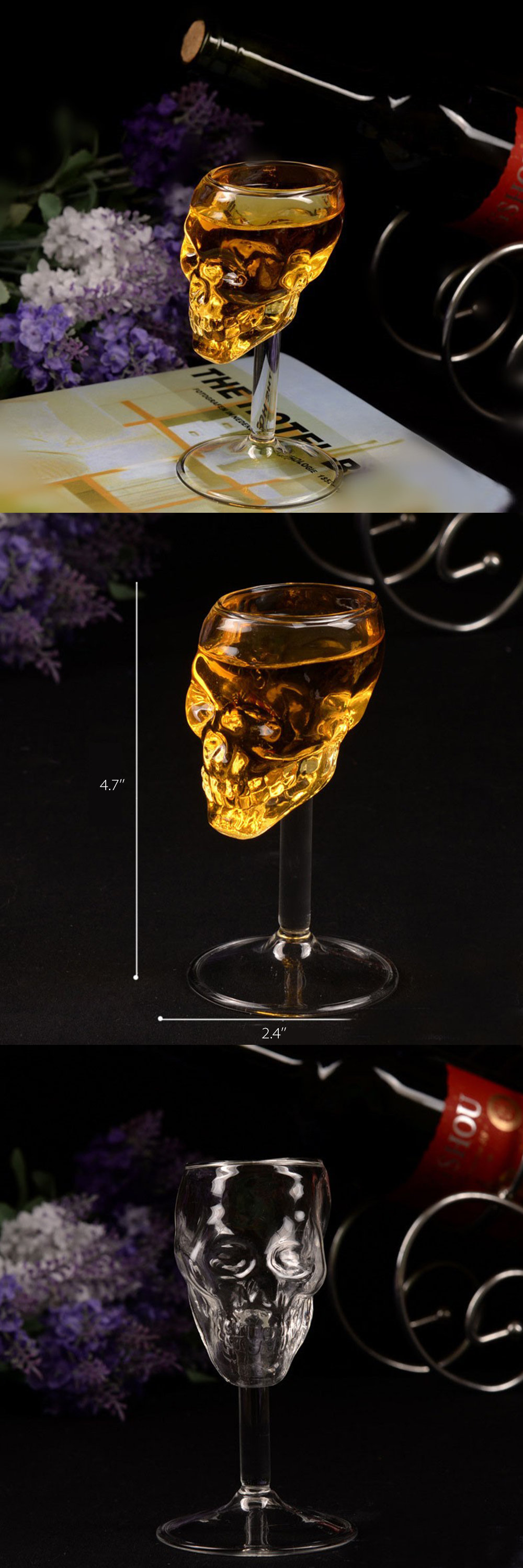 Bullet Skull Wine Glass - Creative Cup - ApolloBox