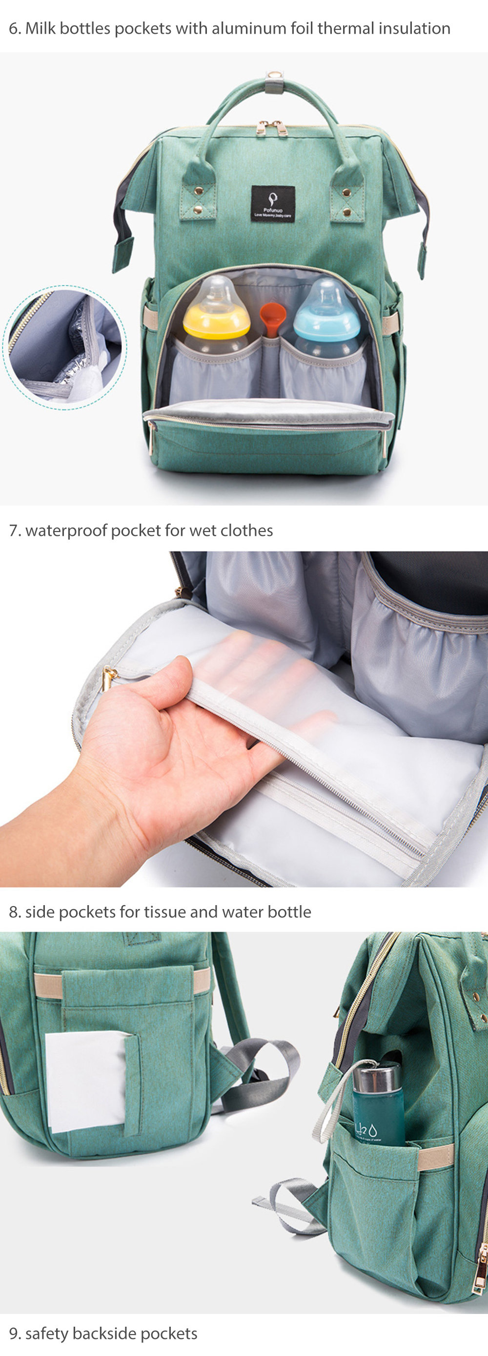 Pofunuo diaper outlet bag