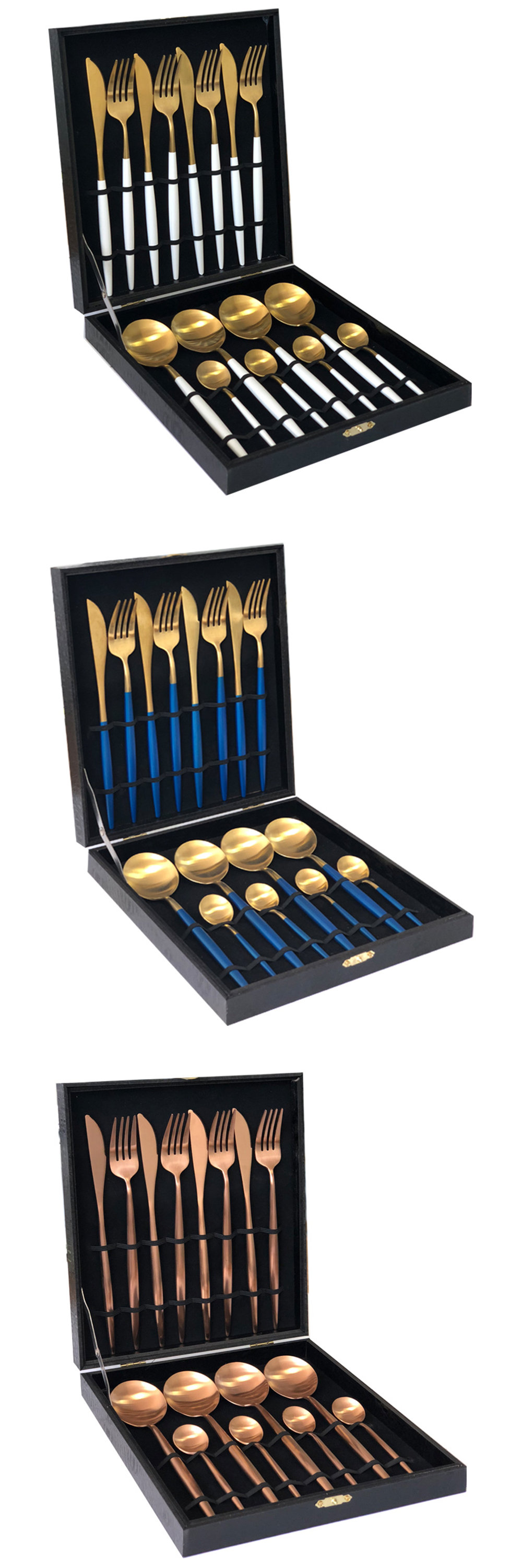 Modern Black Flatware from Apollo Box