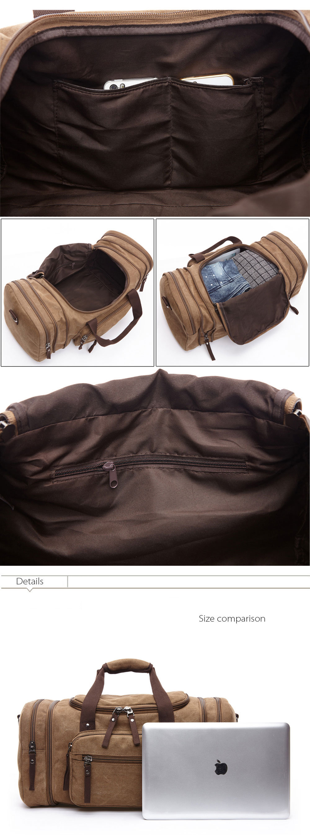 CP34 Travel Duffel Bag in Anthracite Nylon