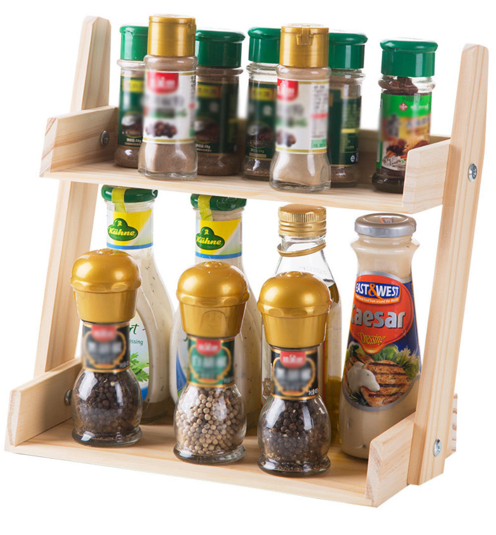 Tiered Wooden Spice Rack Apollobox