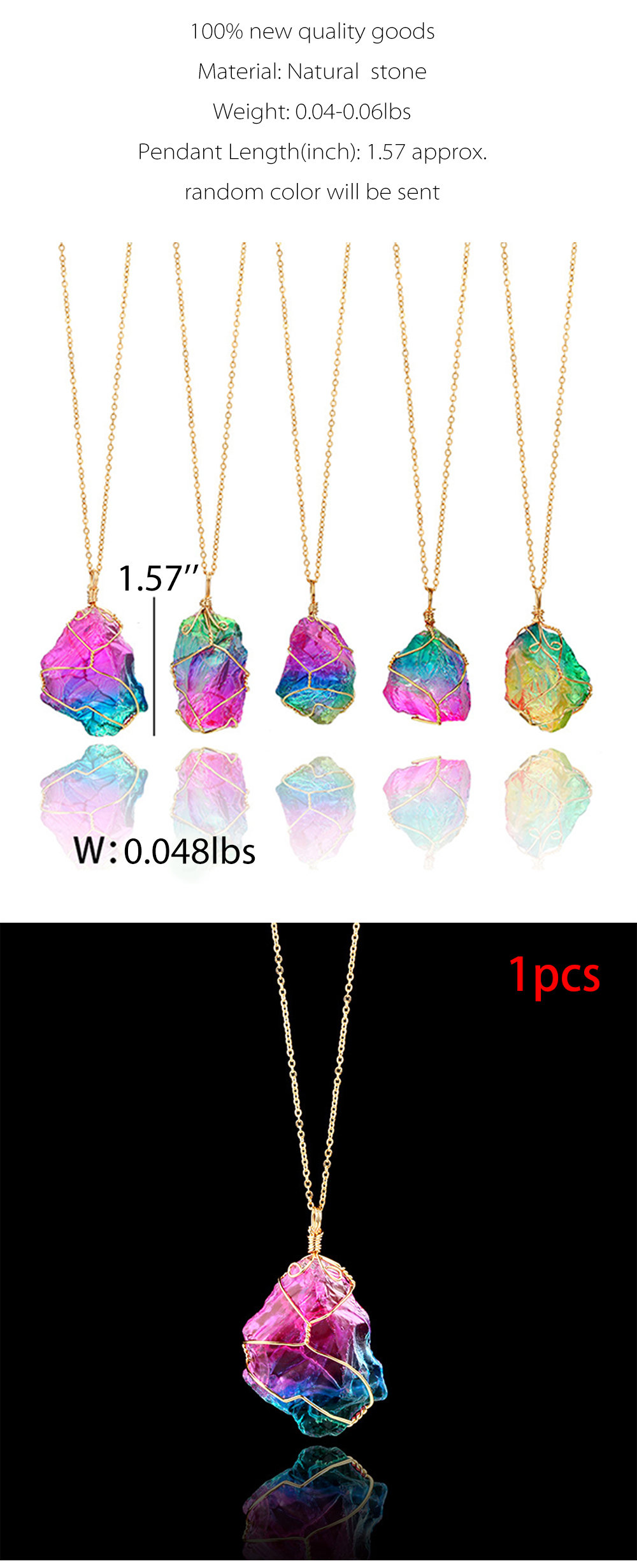 Pre-order Rainbow Quartz Necklace