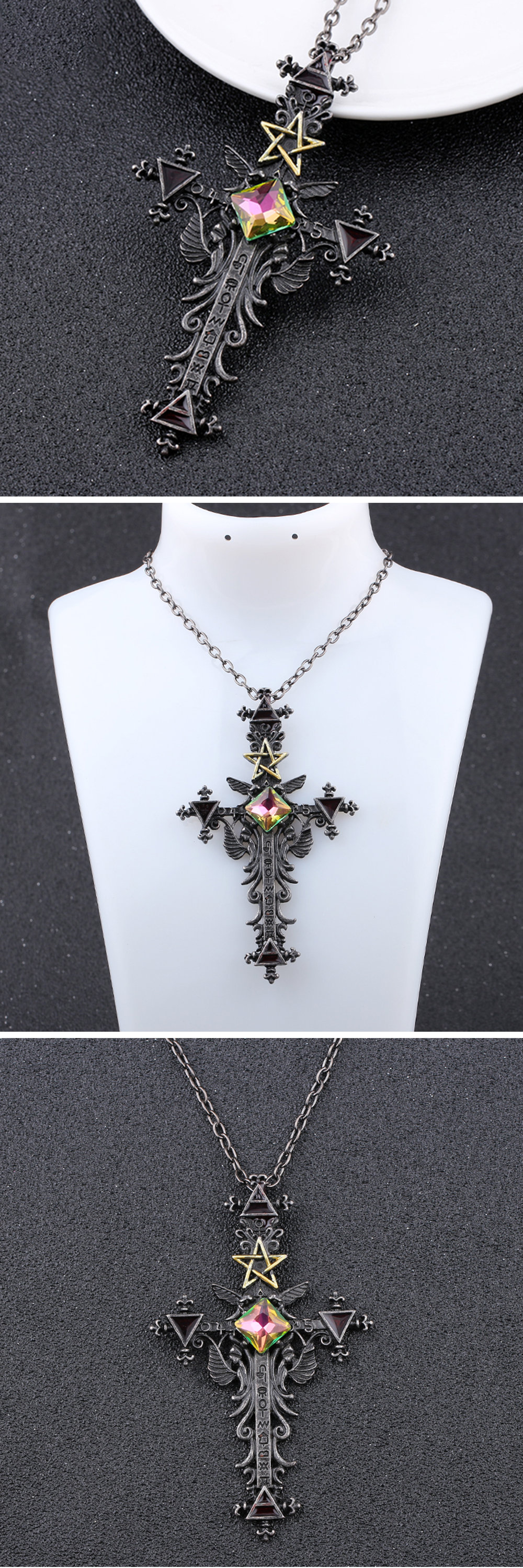Gothic Cross Necklace - ApolloBox