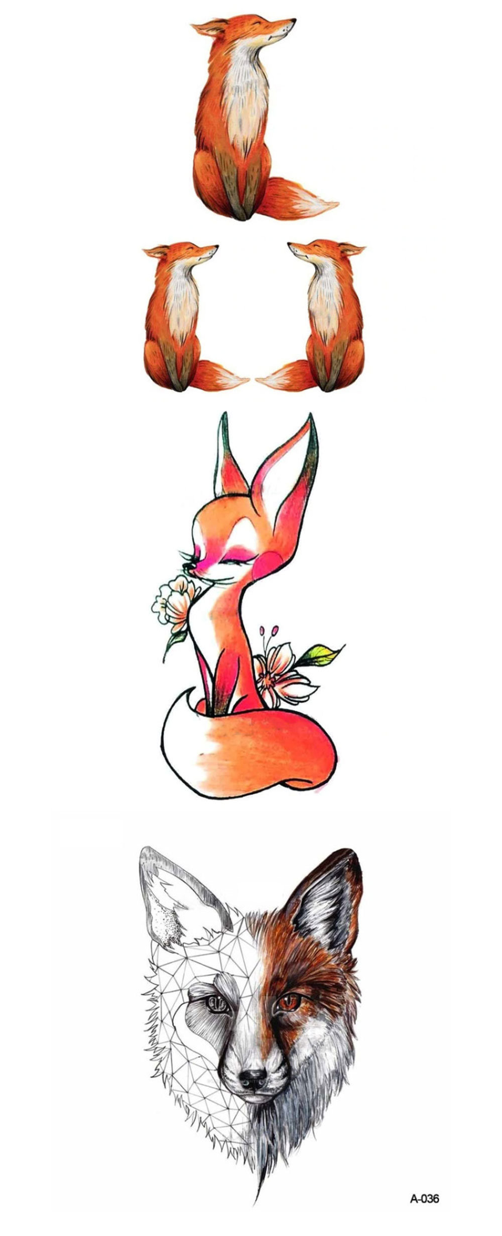 Fox Temporary Tattoo - ApolloBox