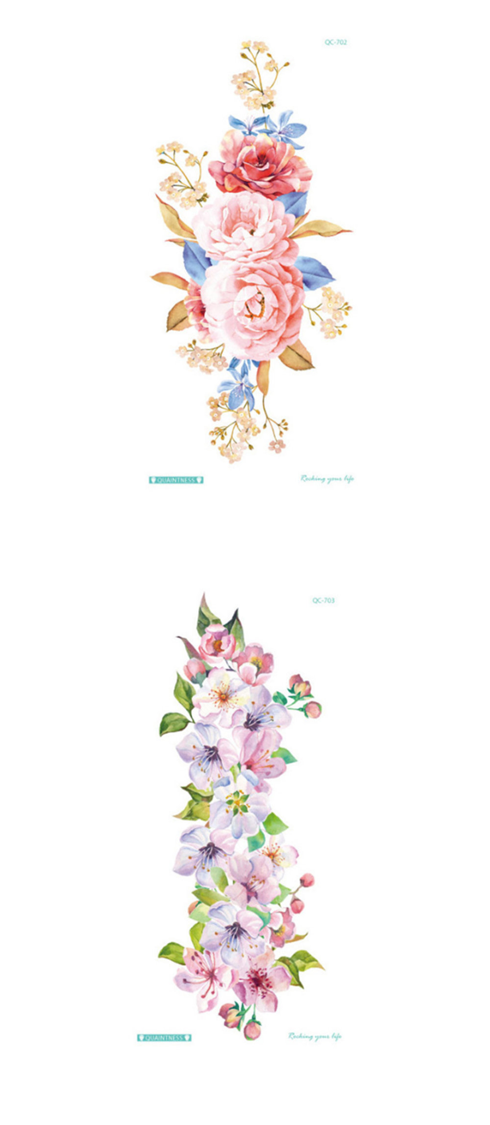 Flower/Animal Temporary Tattoo - ApolloBox