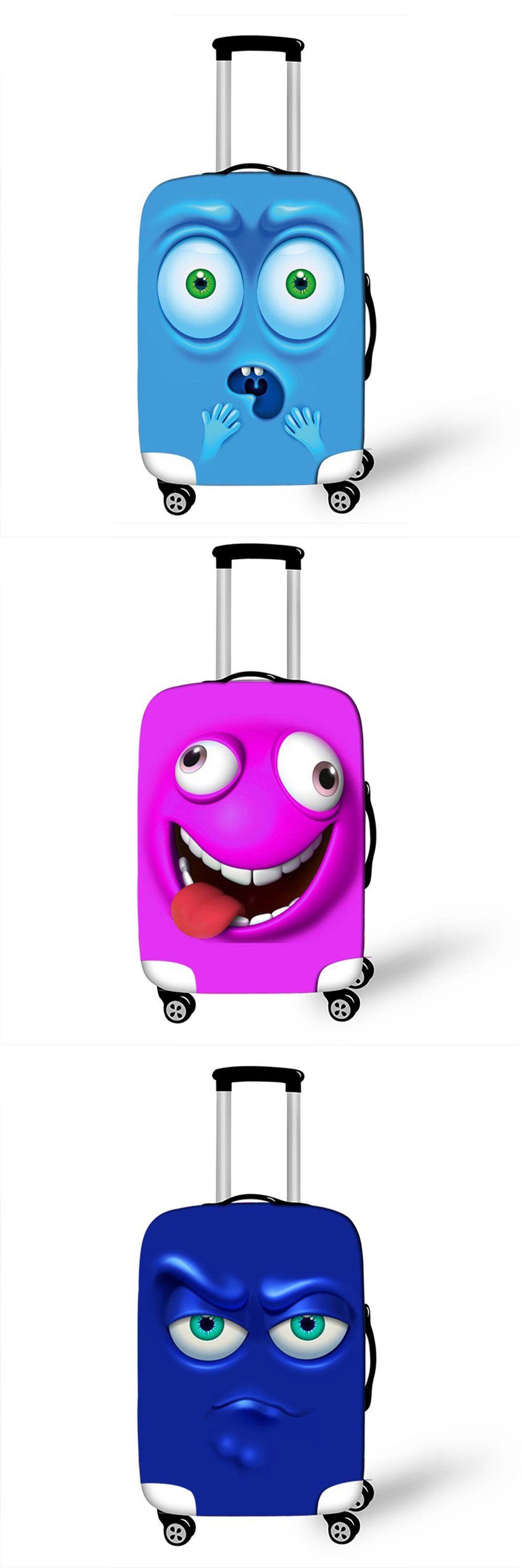 Travel Luggage Cover Protector，Washable Luggage Cover - Cartoon