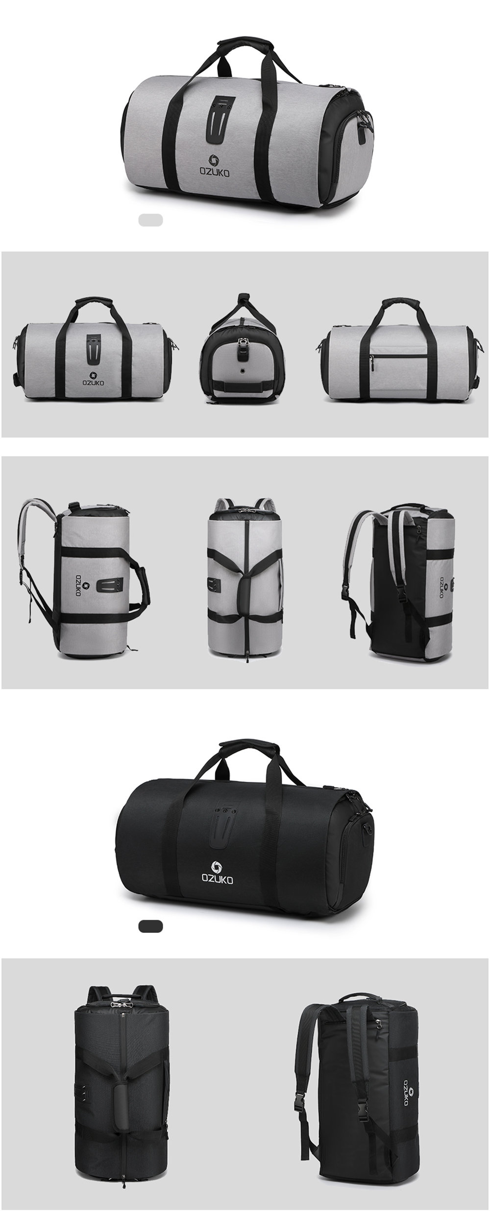 ozuko duffle bag