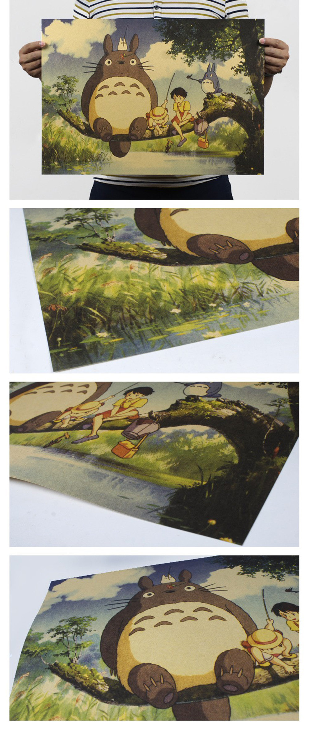 Miyazaki Hayao Ghibli Movie Kraftpaper Abstract Wall Art Poster A3 ▻   ▻ Free Shipping ▻ Up to 70% OFF