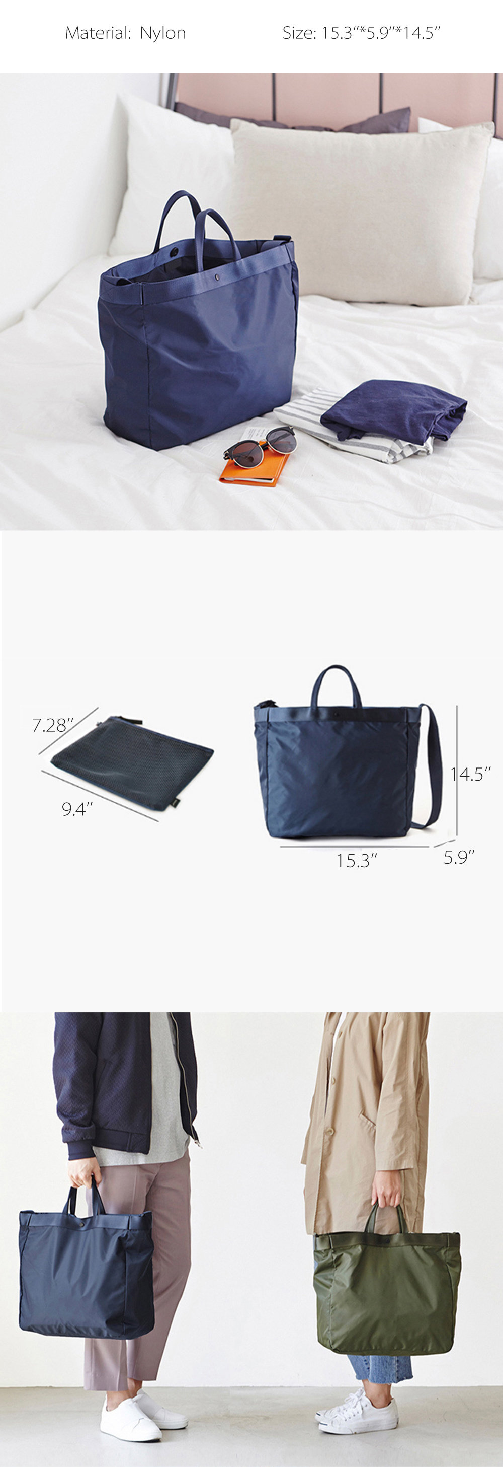 Nylon Travel Bag from Apollo Box