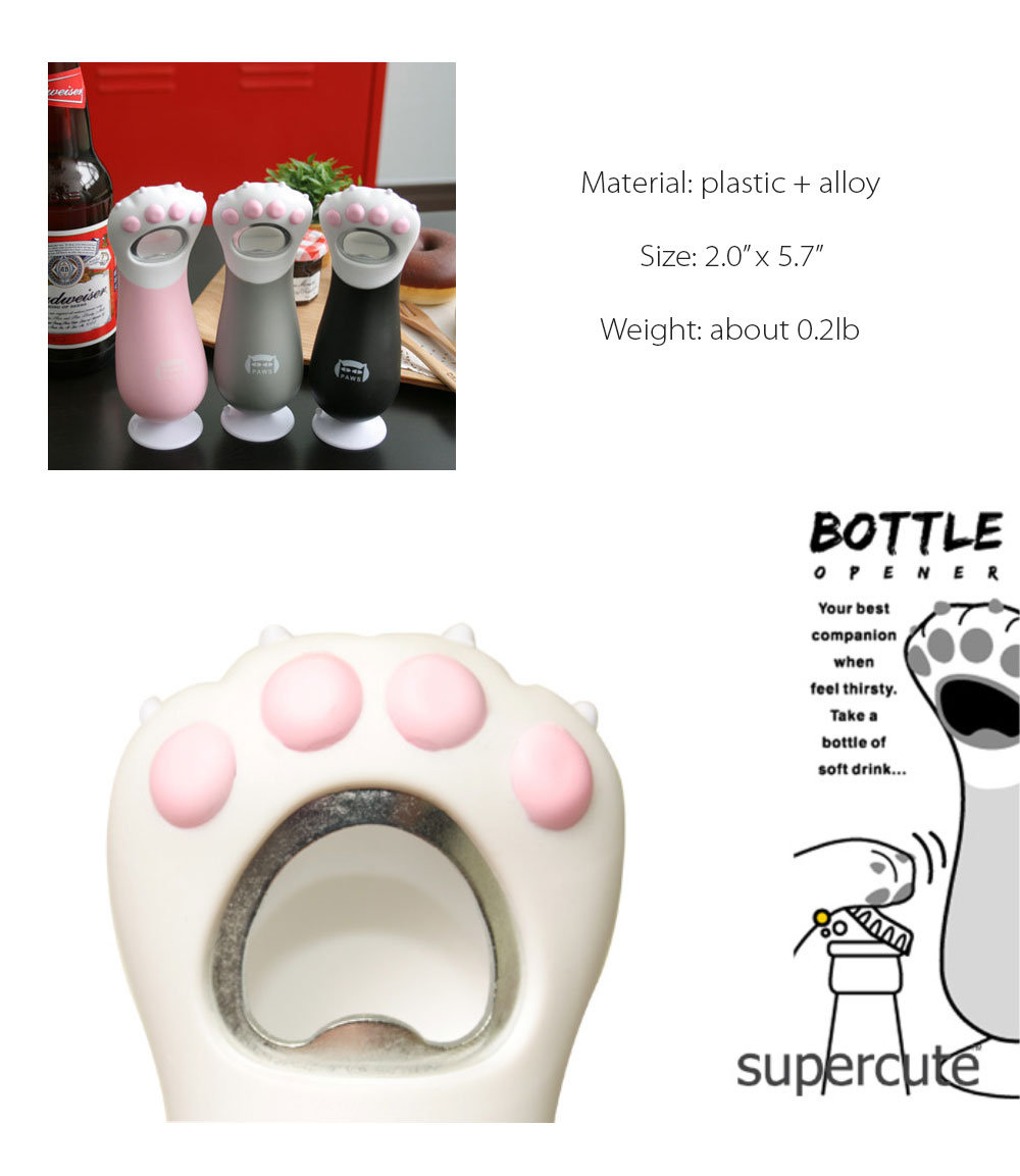 Super cute cute cat claw pet can opener silicone spoon can opener can opener  wine opener kitchen gadgets bottle opener - AliExpress