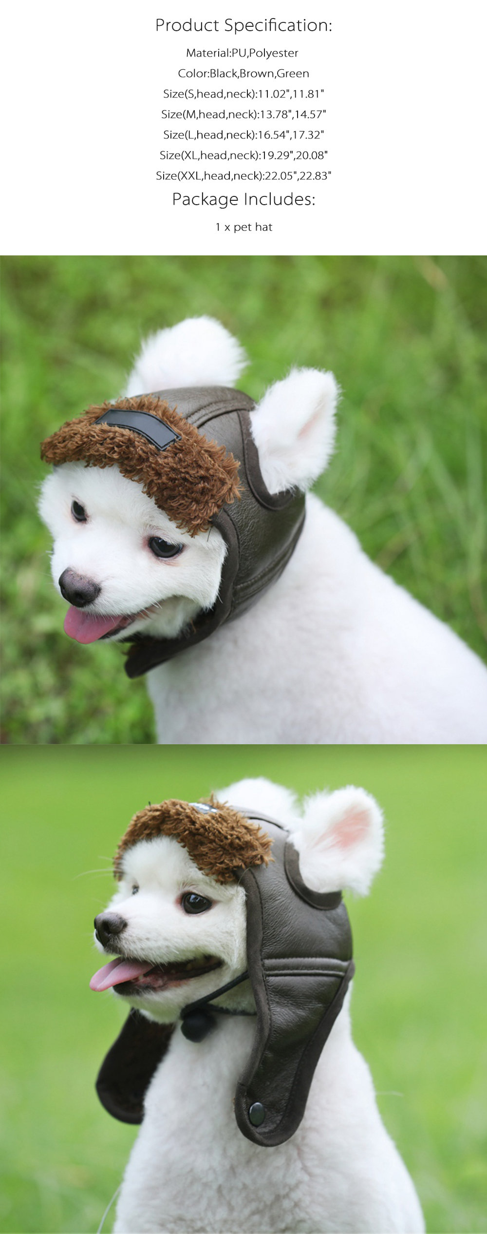 Cashmere Dog Pilot Hat, Puppy Hat, Cool Dog Hats, Dog Cap