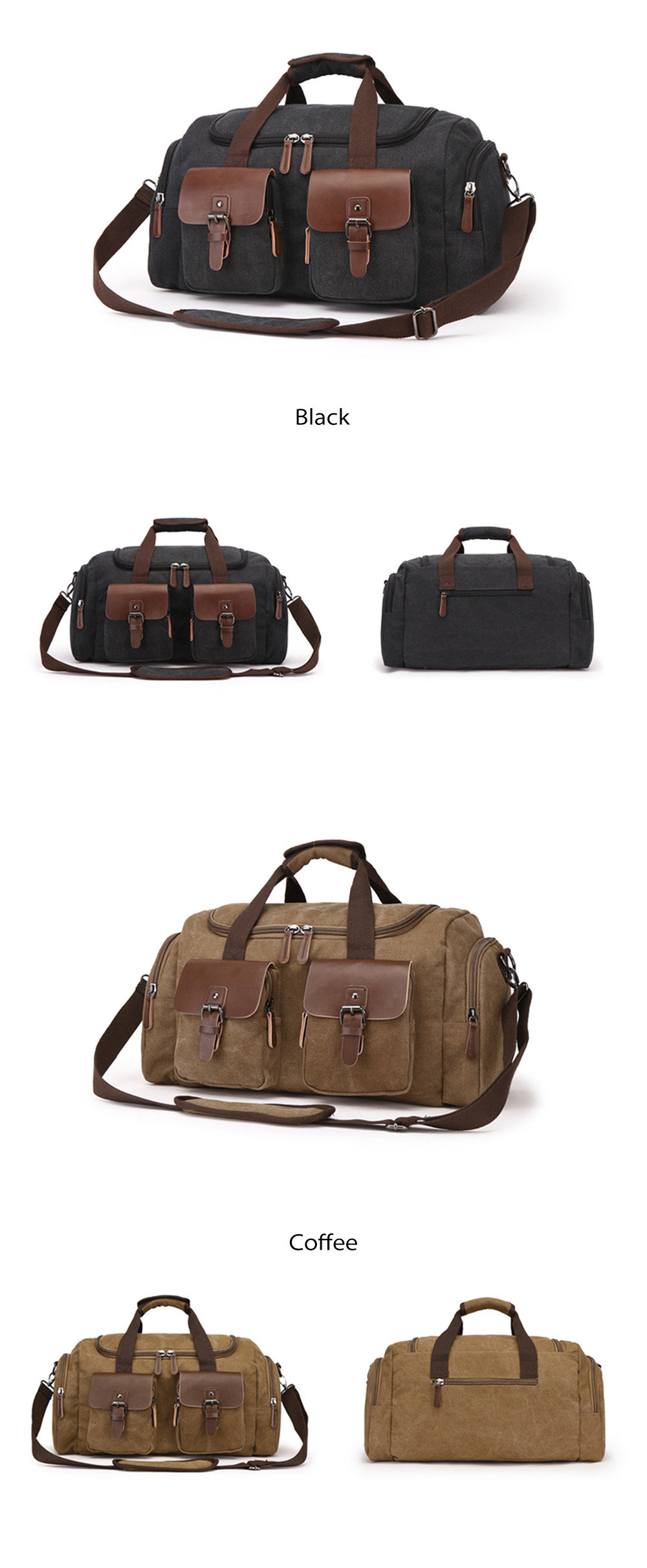 Canvas Travel Shoulder Bag - ApolloBox