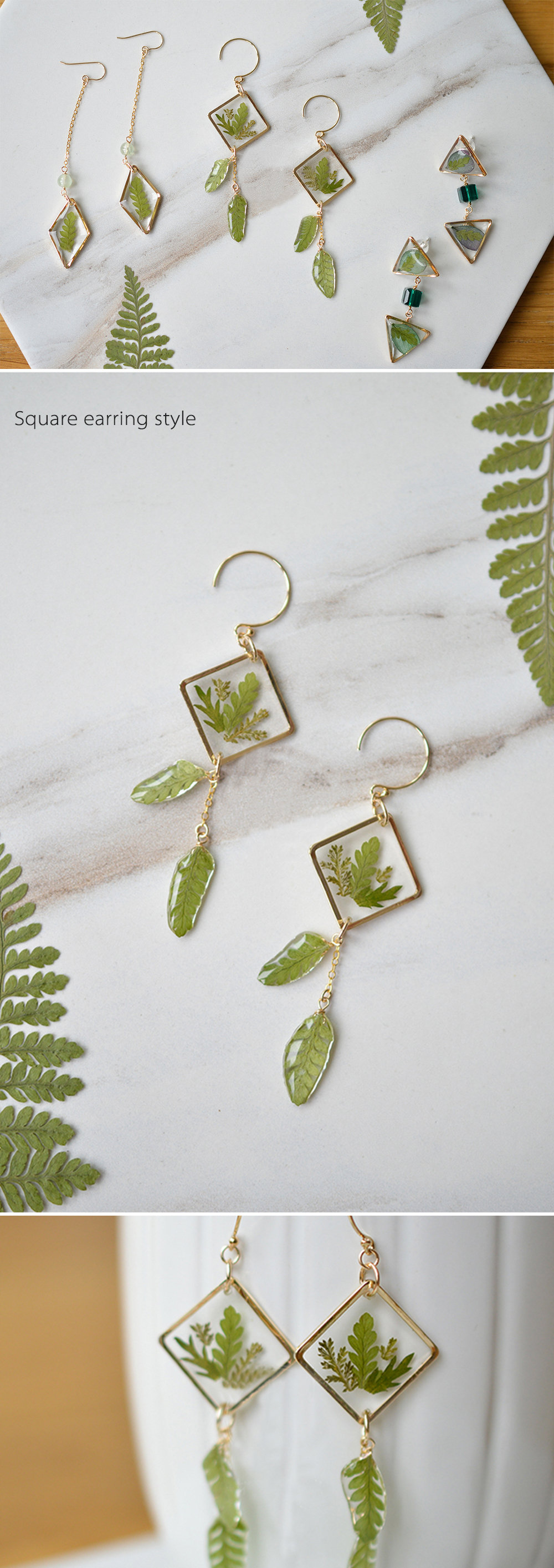 Real Pressed Pink Larkspur Flower Earrings in Gold Hoop Handmade Botanical  Jewelry — Wild By Design